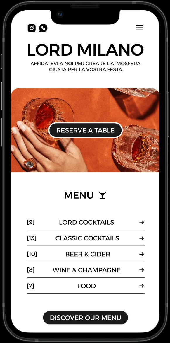 Lord Milano project focus