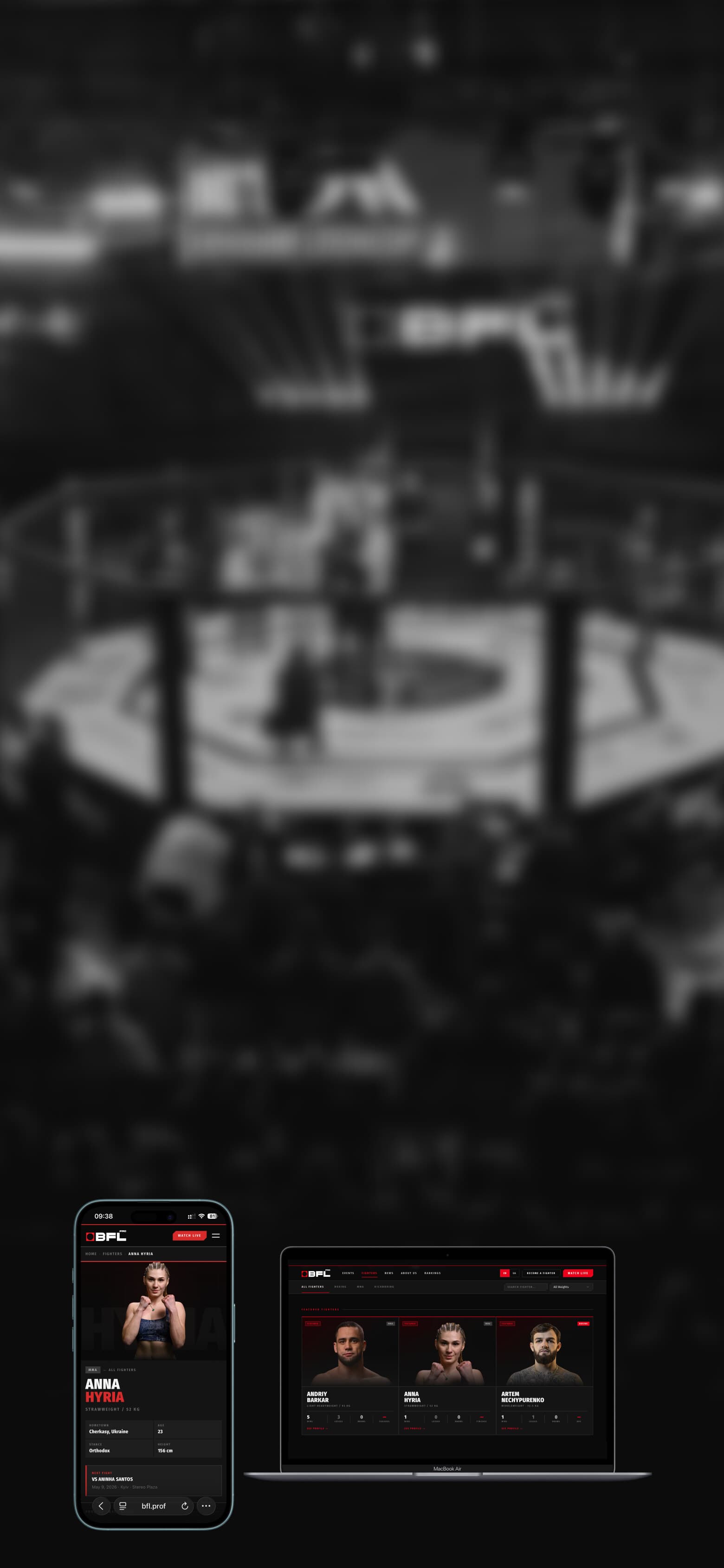 Balu Fighting League Pro media platform preview